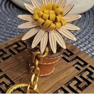 Tory Burch Brown Keychain Or Charm